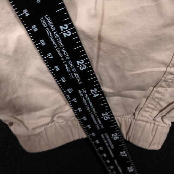 Abercrombie & Fitch Womens Pants Tan High Rise Loose Cargo Joggers Minimalist L - Picture 8 of 11
